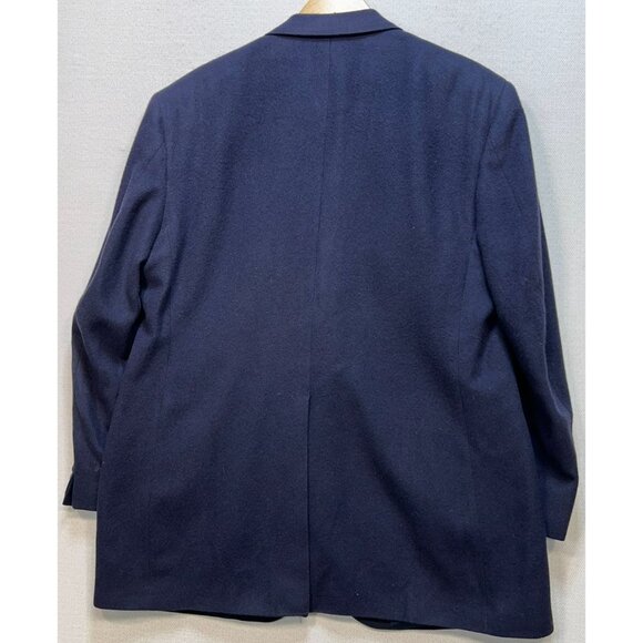 Bill Blass Men's Notch Collar 2-Button Blazer Sports Coat 40R Blue Long Sleeve - Picture 2 of 13
